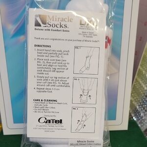 Miracle Socks Deluxe Comfort L/XL - White New In Pack